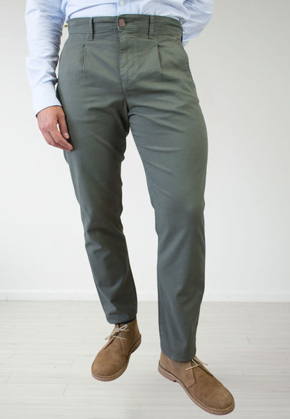 Pantalon chino noir élastique pour homme