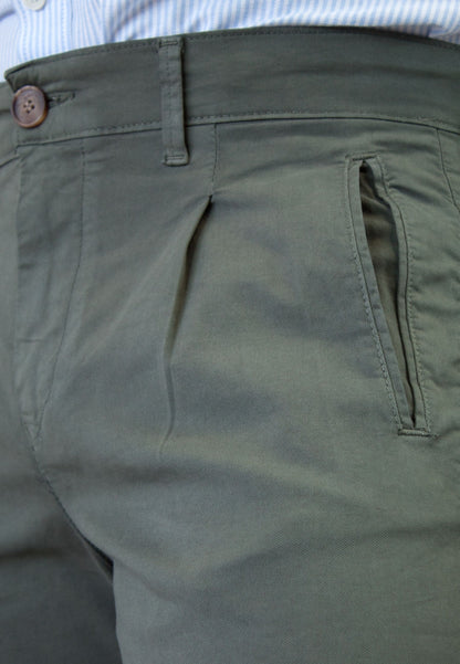 Pantalon chino noir élastique pour homme