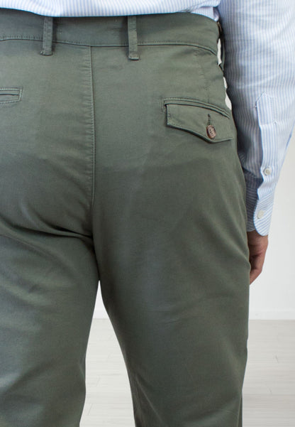 Pantalon chino noir élastique pour homme