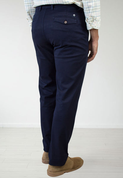 Pantalon chino noir élastique pour homme