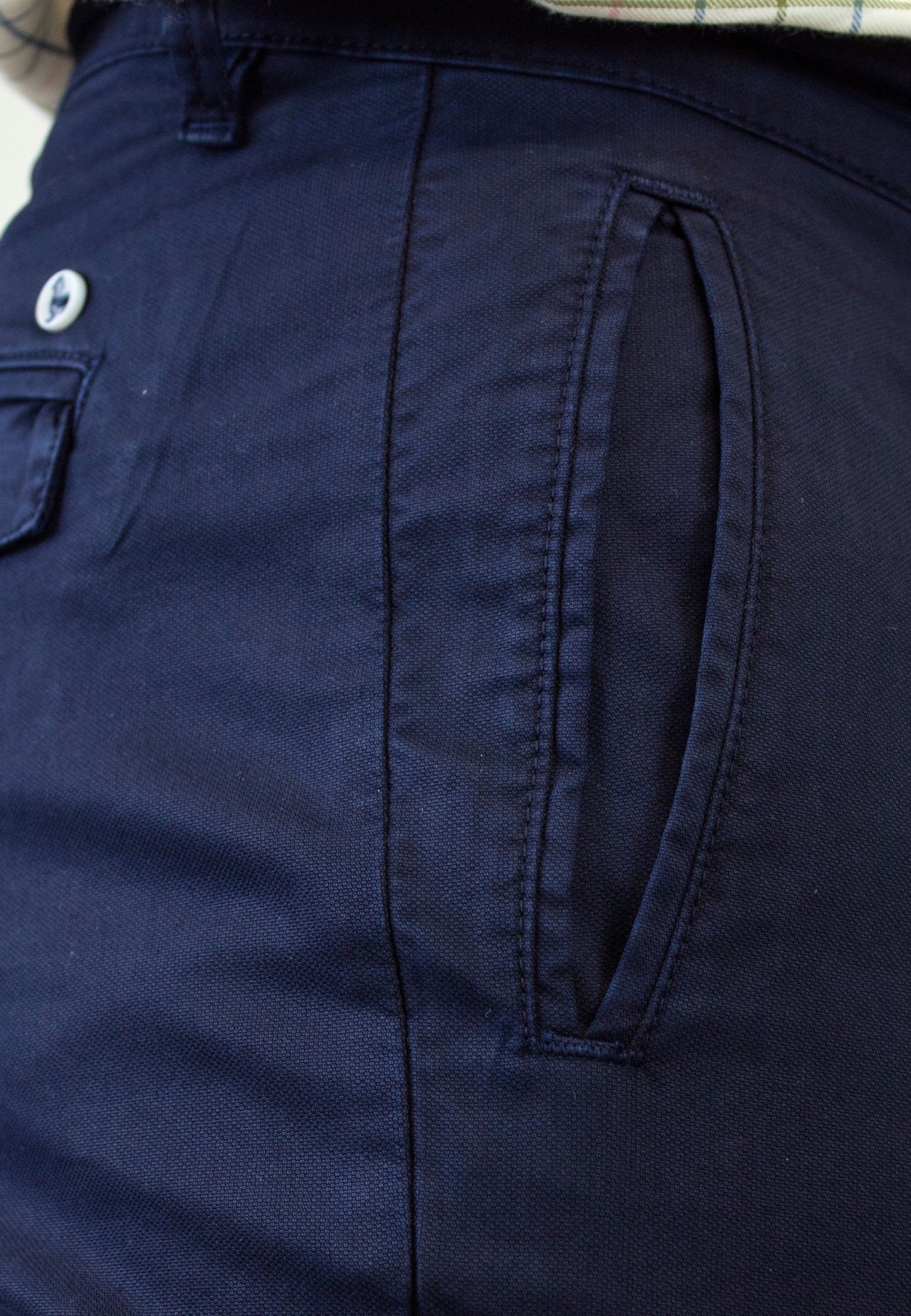 Pantalon chino noir élastique pour homme