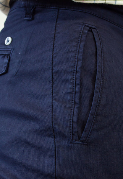 Pantalon chino noir élastique pour homme