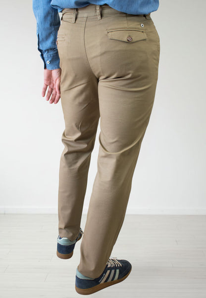 Pantalon chino noir élastique pour homme