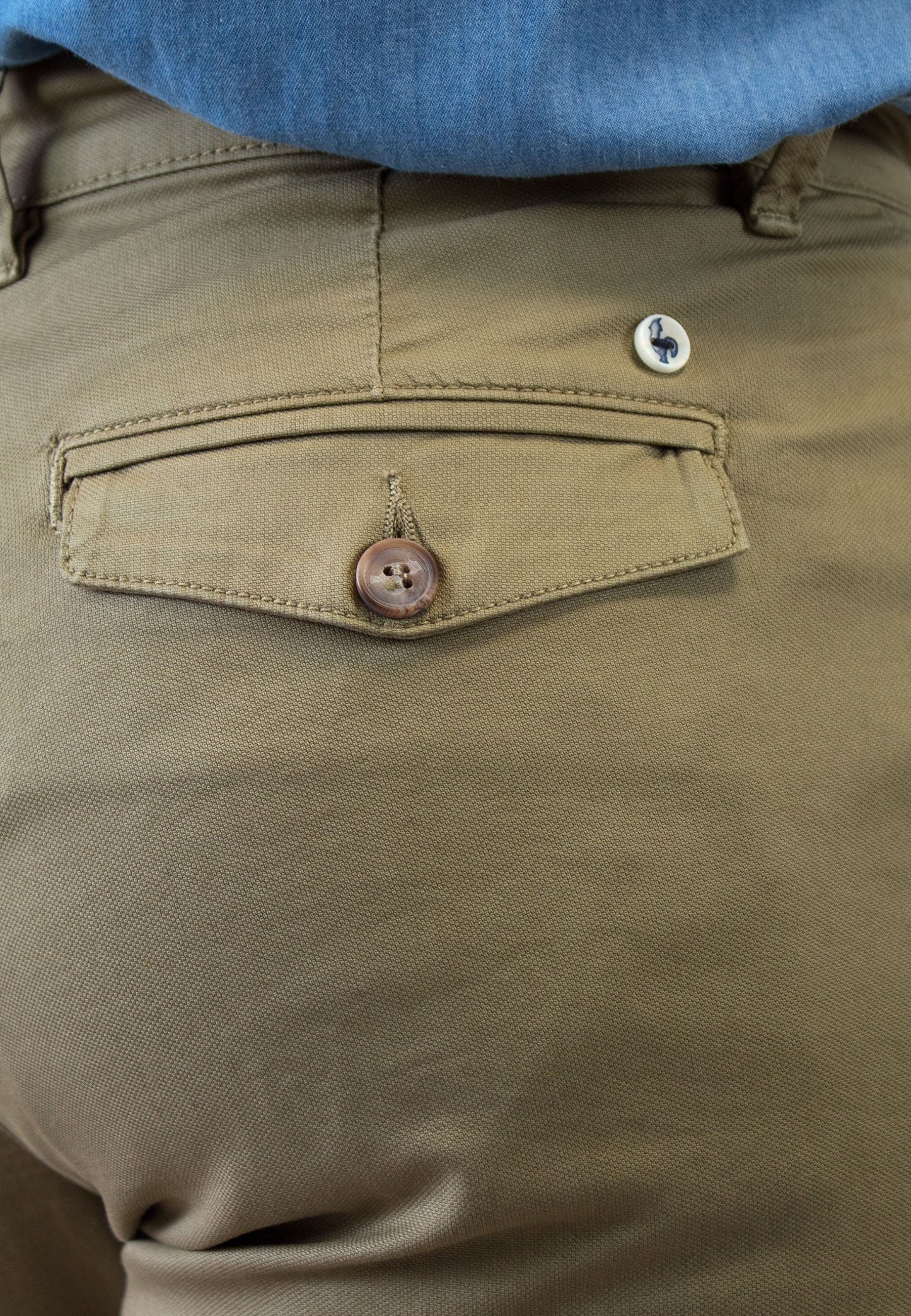 Pantalon chino noir élastique pour homme