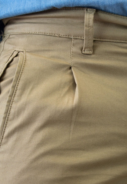 Pantalon chino noir élastique pour homme