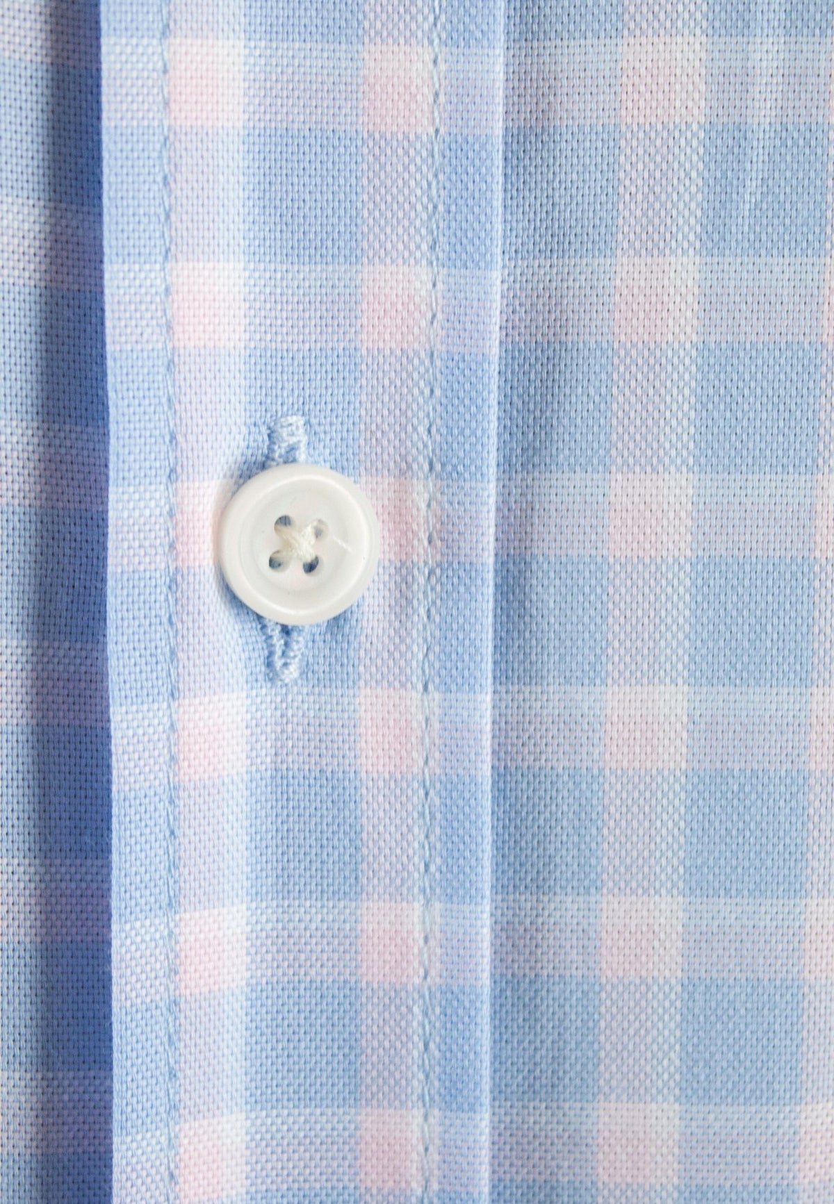 Camisa de cuadros azul celeste y rosa