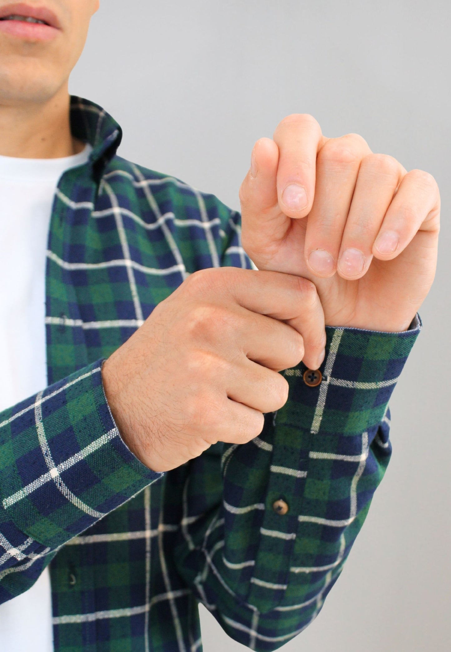 Chemise Oxford délavée bleu clair