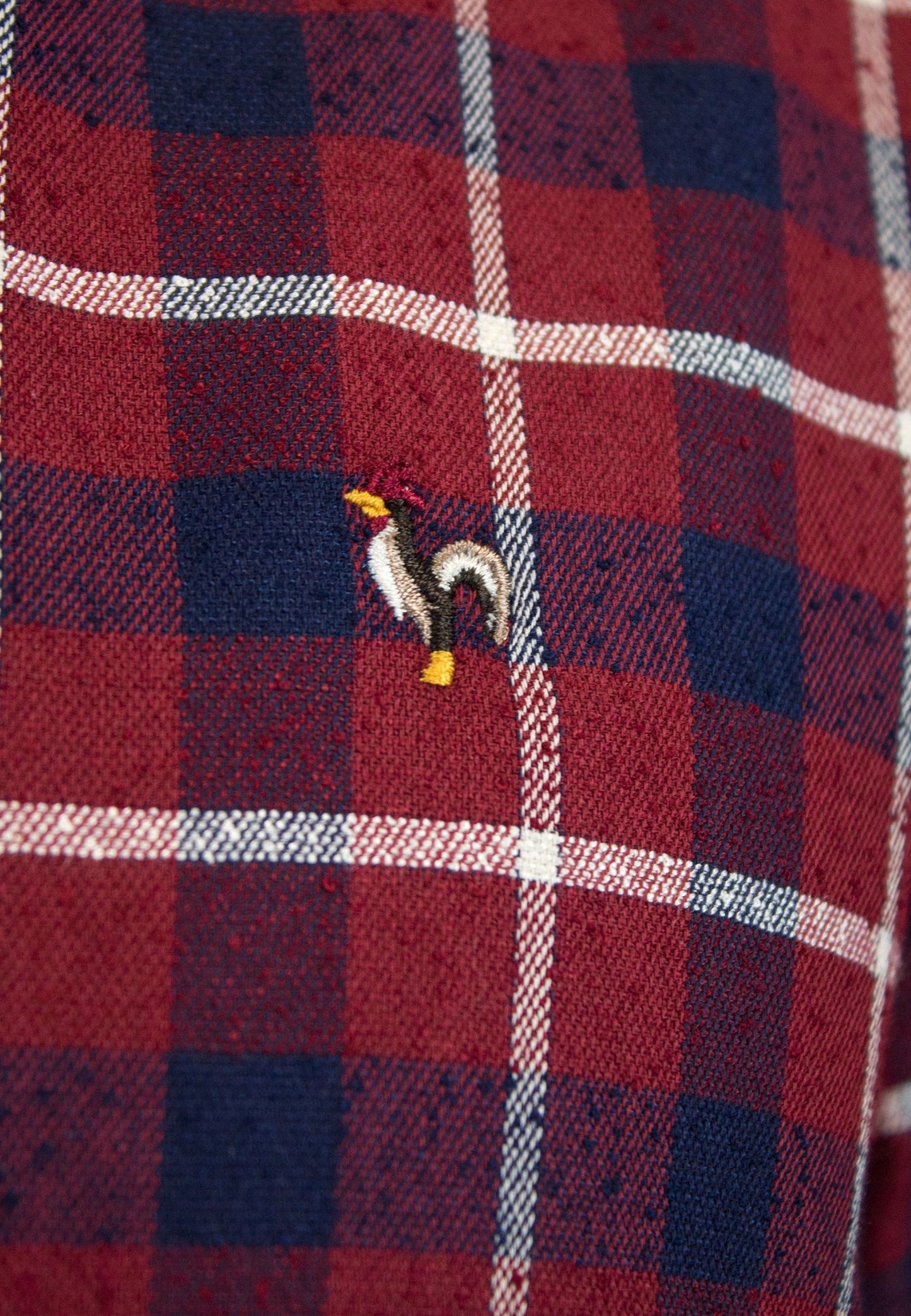 Camisa de cuadros rojos