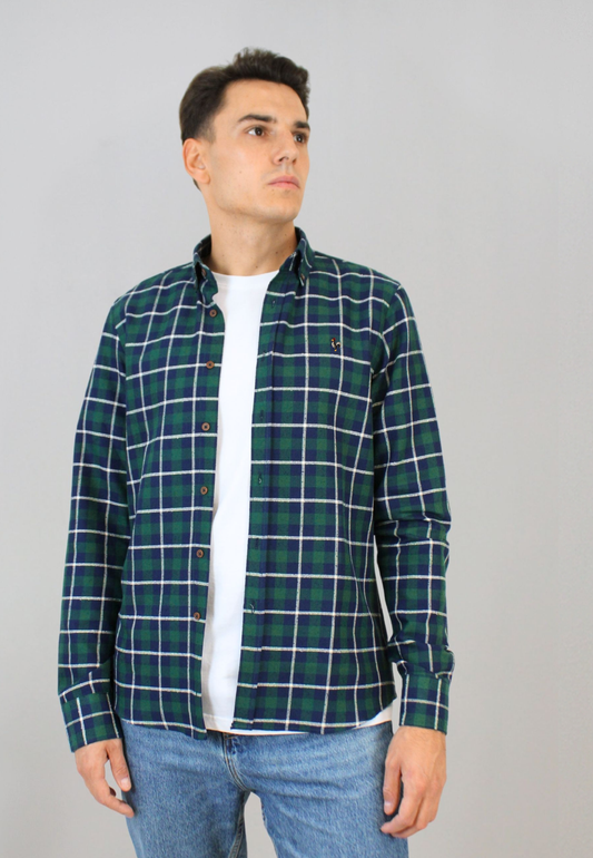 Chemise Oxford délavée bleu clair