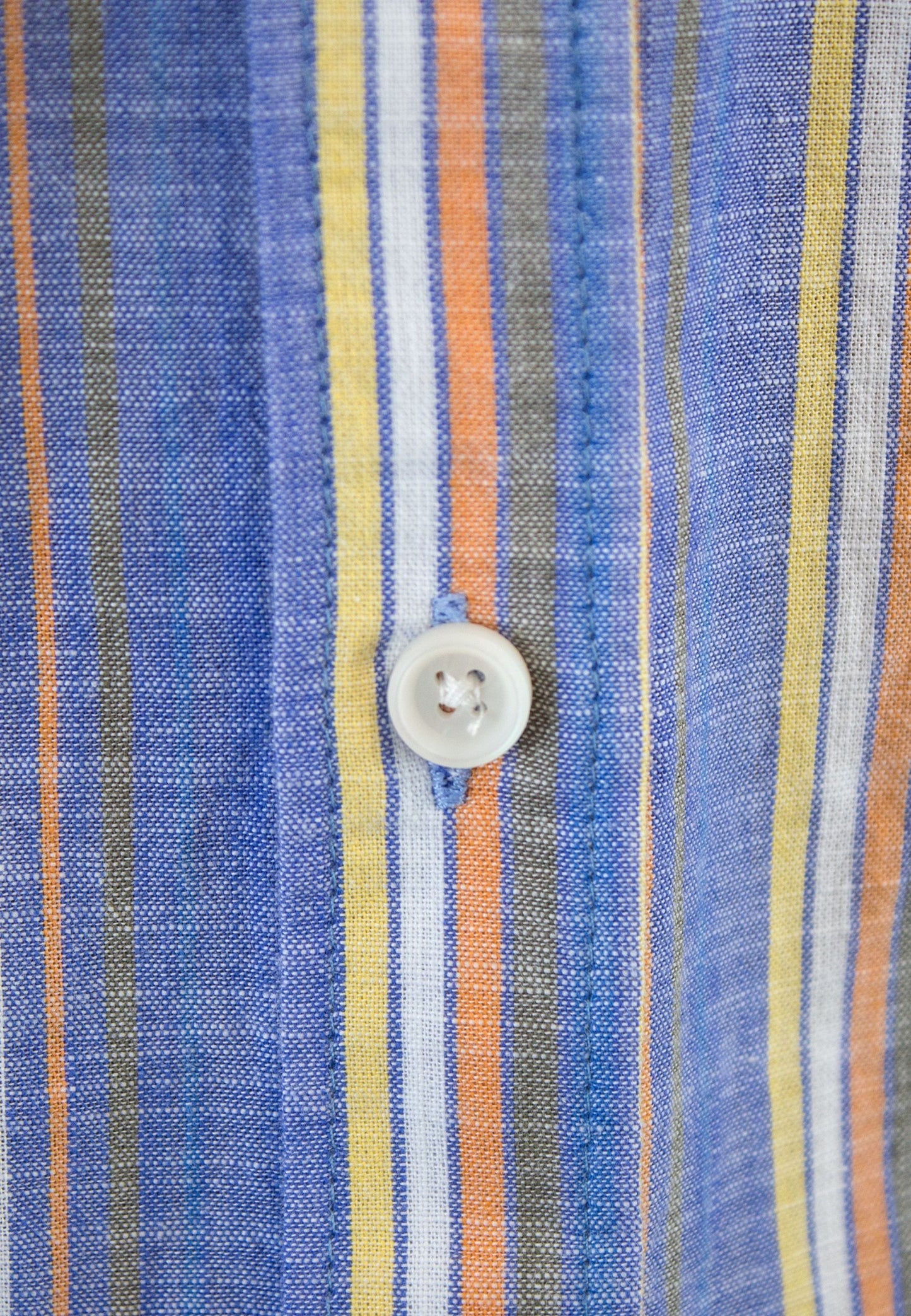 Light blue multicoloured vertical striped shirt
