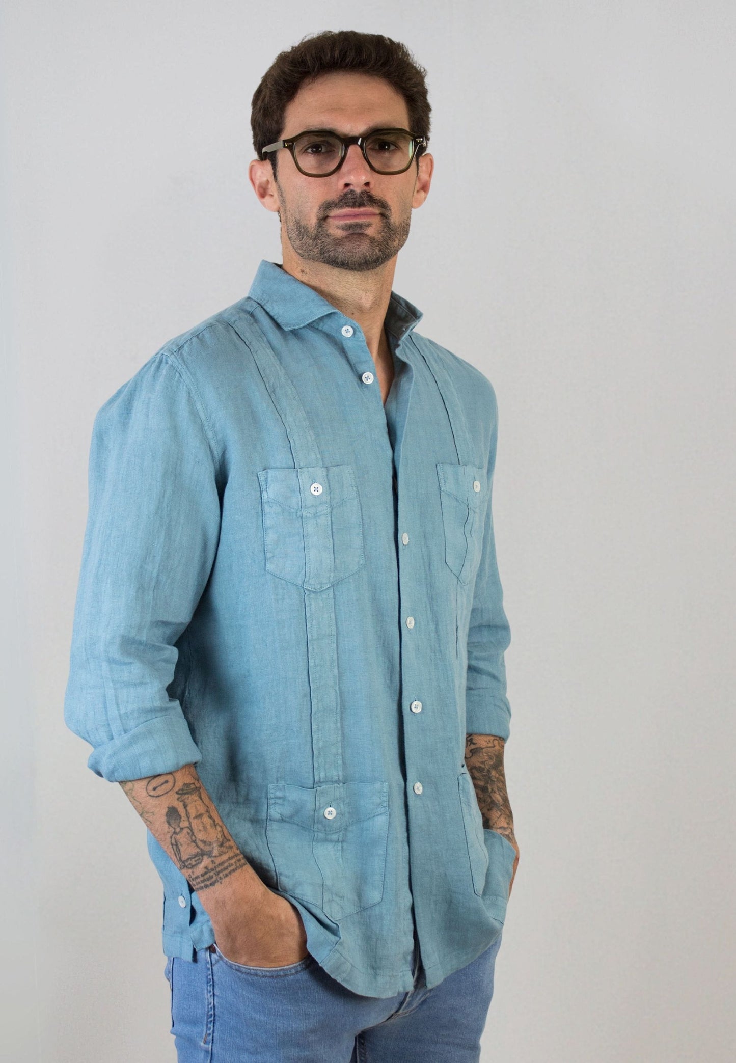 Chemise Oxford à rayures roses