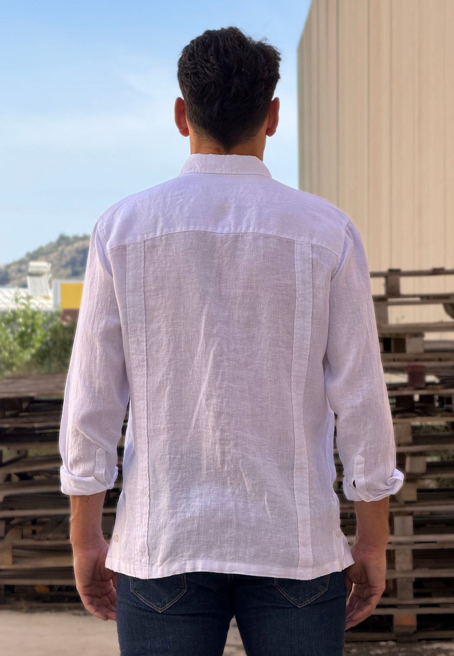 Pink striped oxford shirt