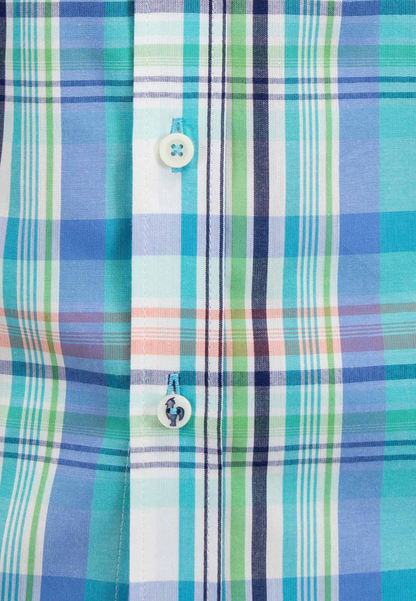 Green gingham shirt