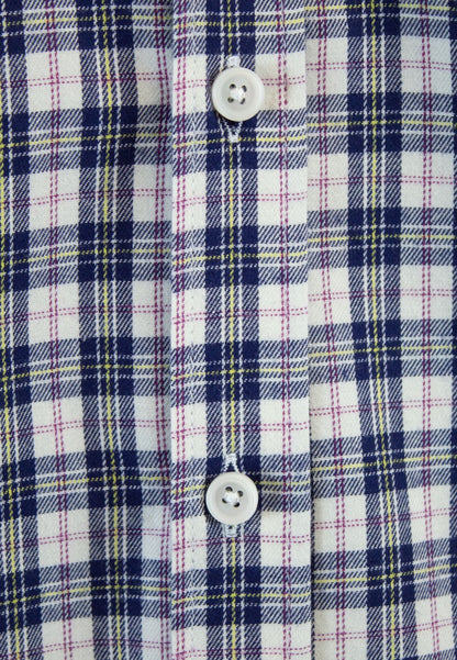Camisa de cuadro escocés azul