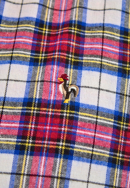 Camisa de cuadro escocés rojo