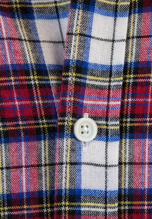 Camisa de cuadro escocés rojo