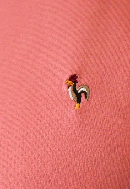 Yellow short-sleeved polo shirt