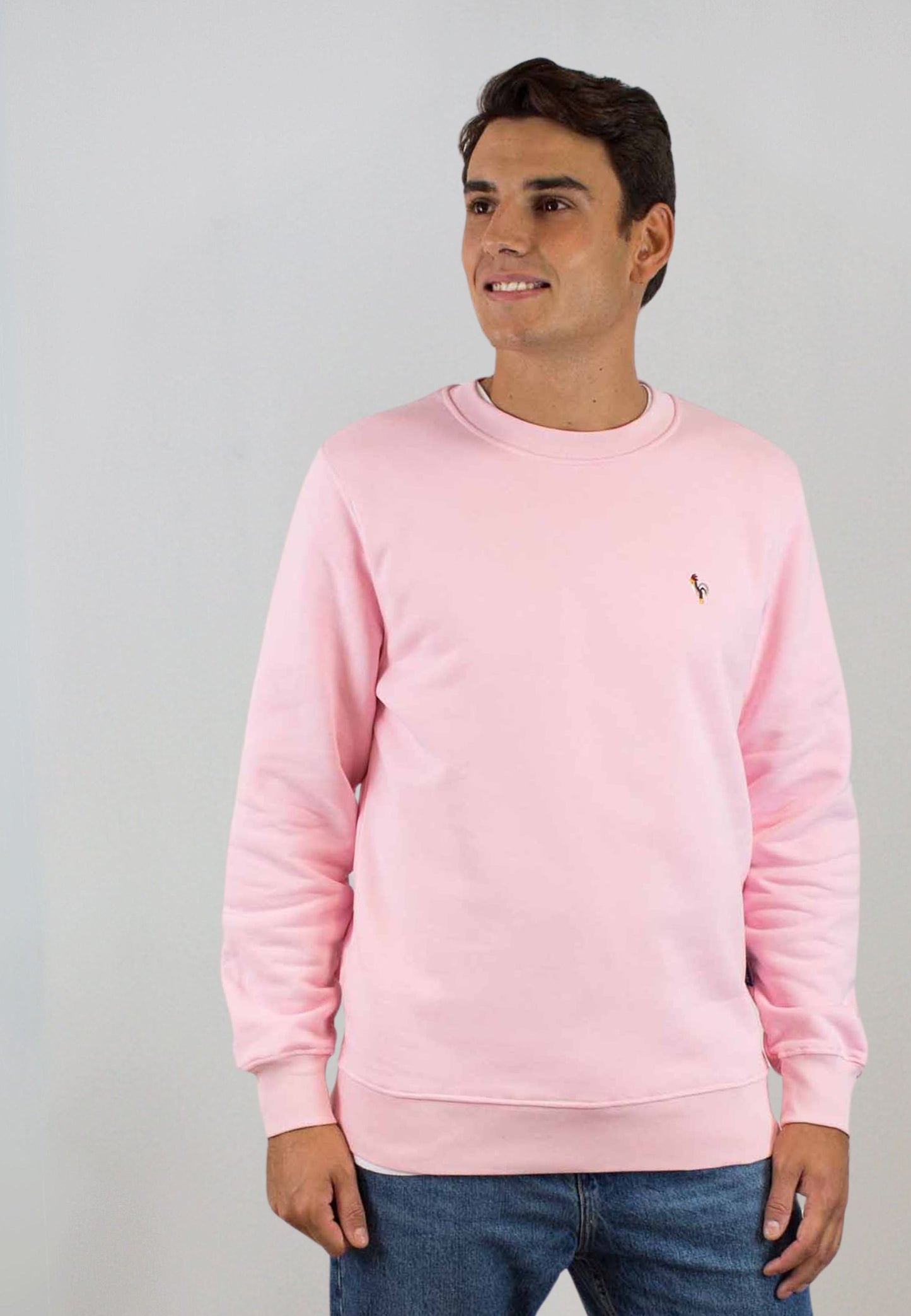 Sudadera rosa lisa