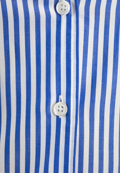 Camisa de rayas medias azules