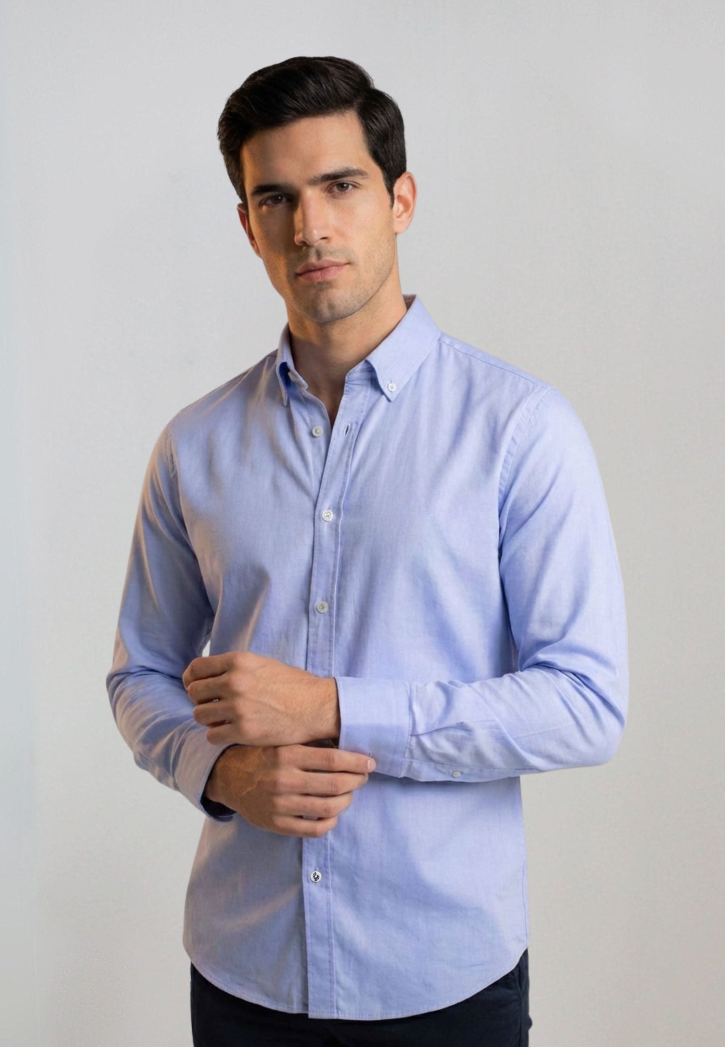 Tejido Oxford celeste 100% algodón