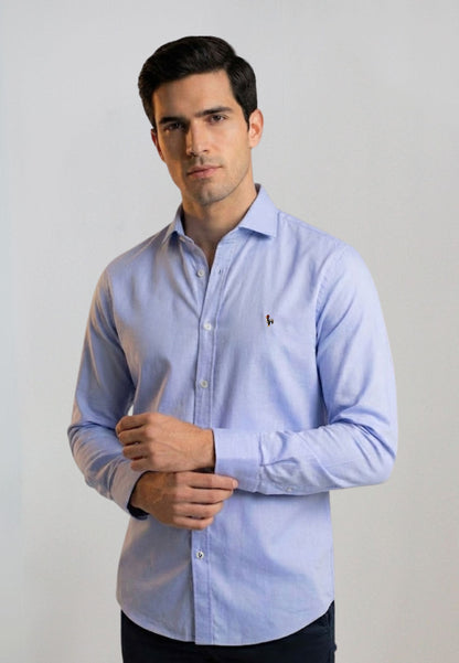 Tejido Oxford celeste 100% algodón