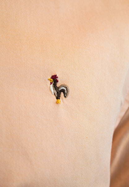 Camisa oxford lavado naranja