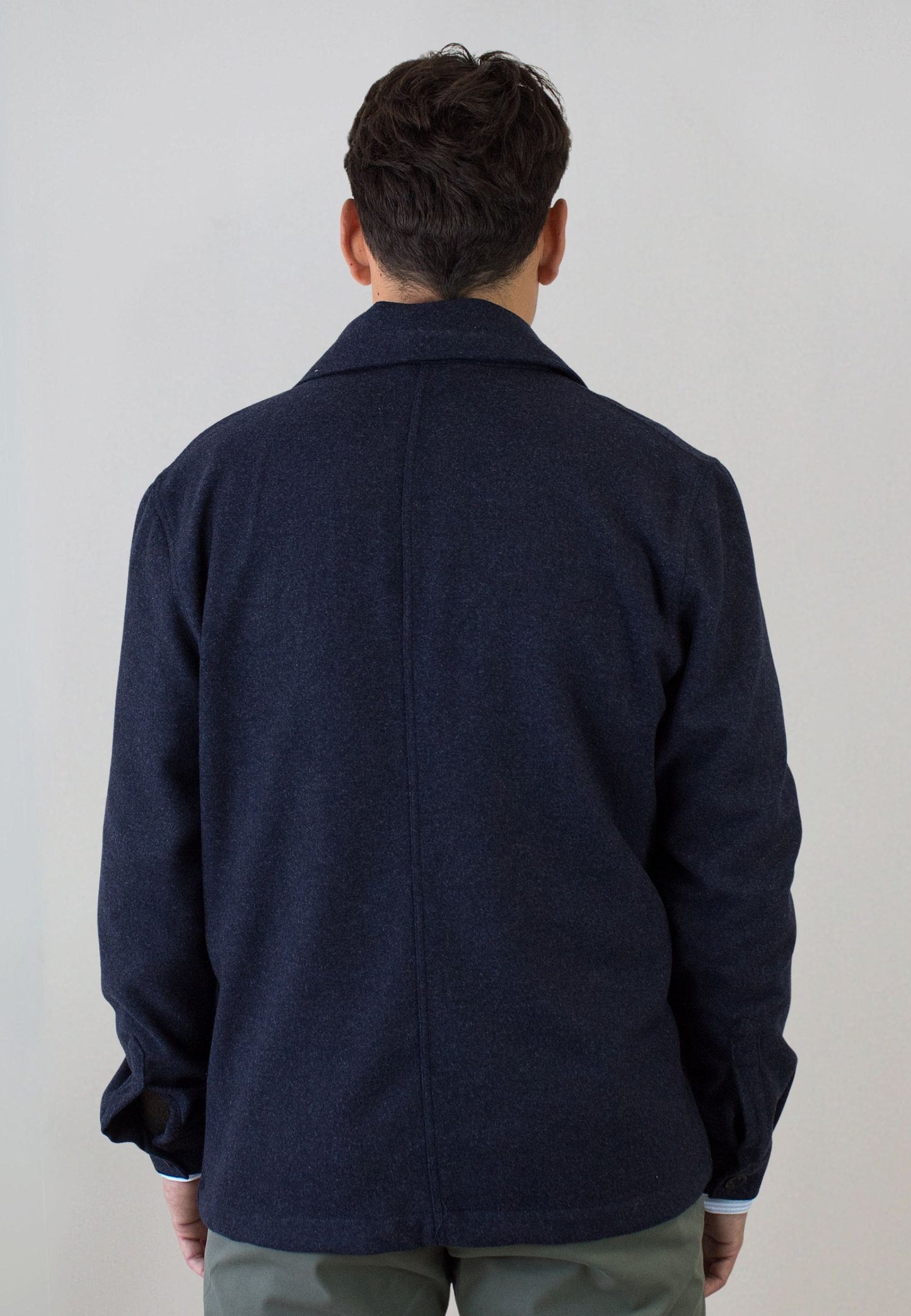 Sobrecamisa con lana marino