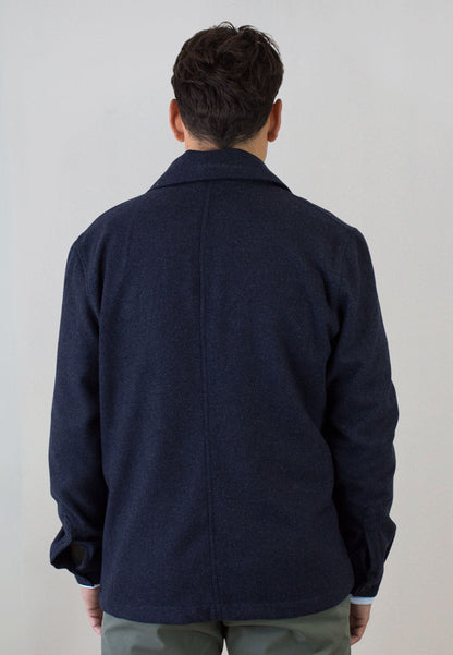 Sobrecamisa con lana marino