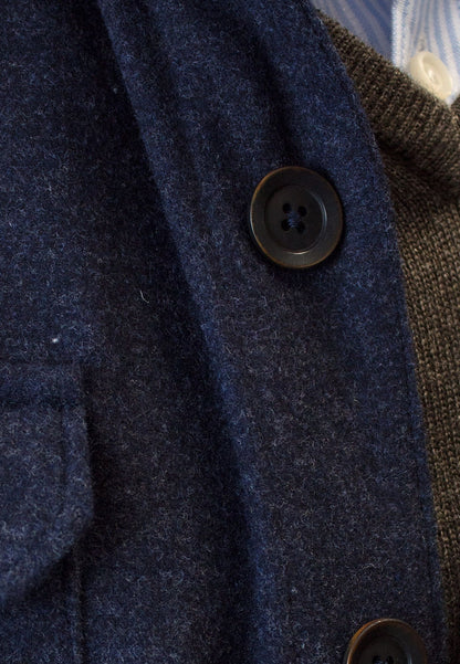 Sobrecamisa con lana marino