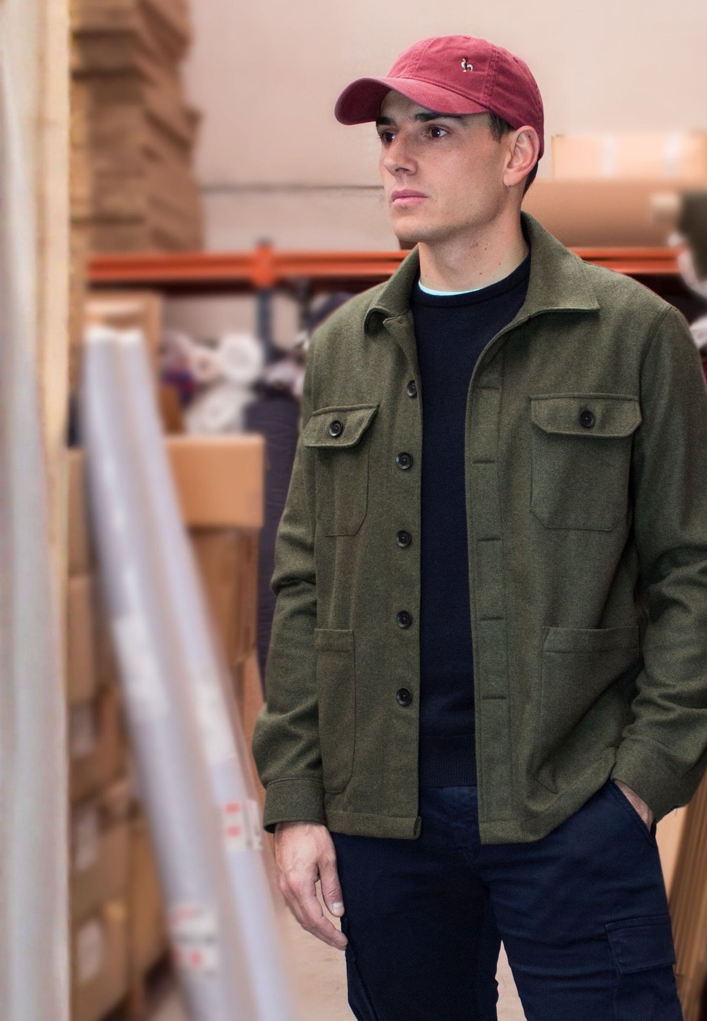 Pink striped oxford shirt