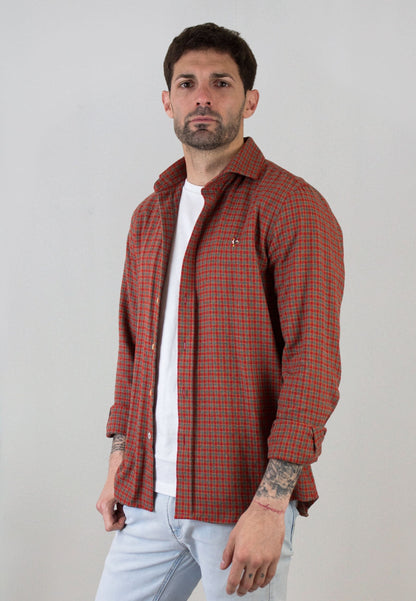 Chemise Oxford à rayures roses