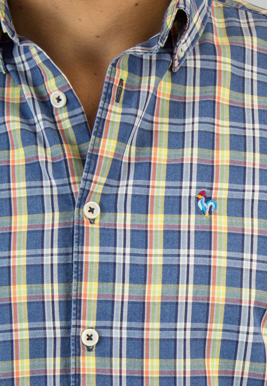 Camisa denim de cuadros