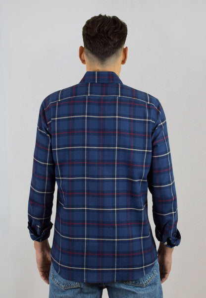 Chemise Oxford à rayures roses