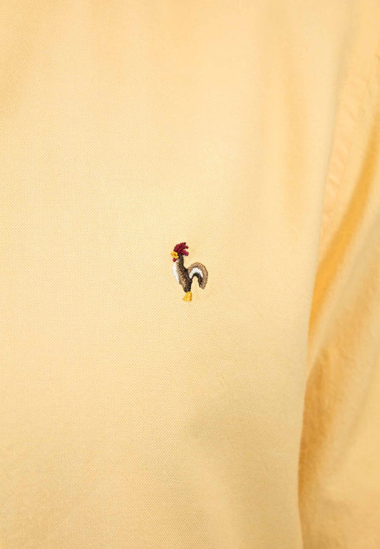 Camisa de algodón reciclado amarillo