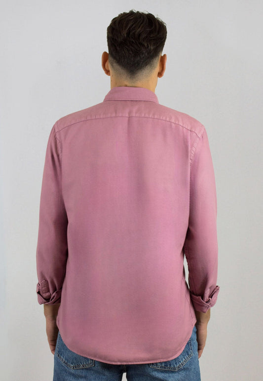 Camisa de algodón reciclado burgundy