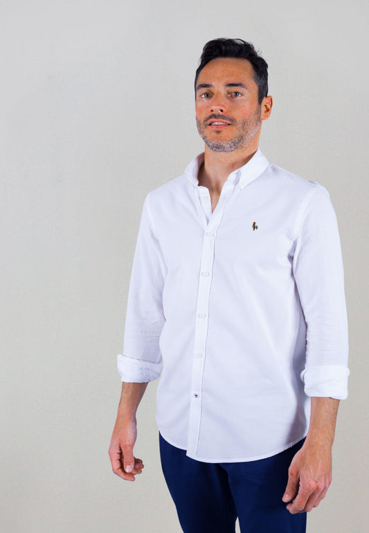 Camisa de algodón reciclado blanco