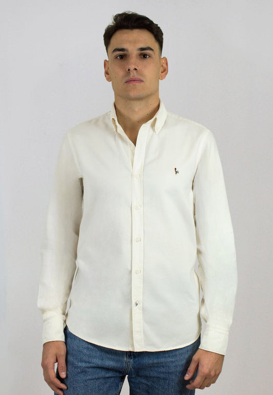 Camisa de algodón reciclado beige