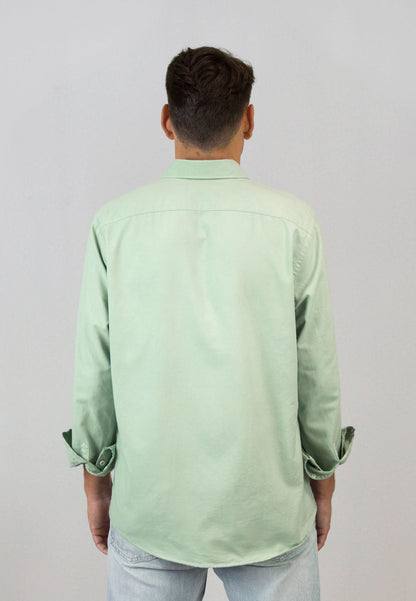 Camisa de algodón reciclado oliva