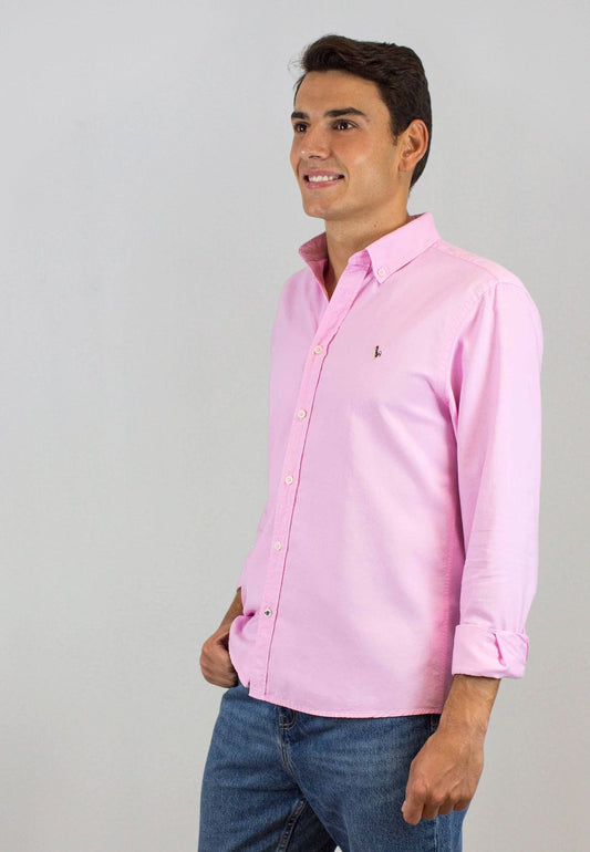 Camisa de algodón reciclado rosa