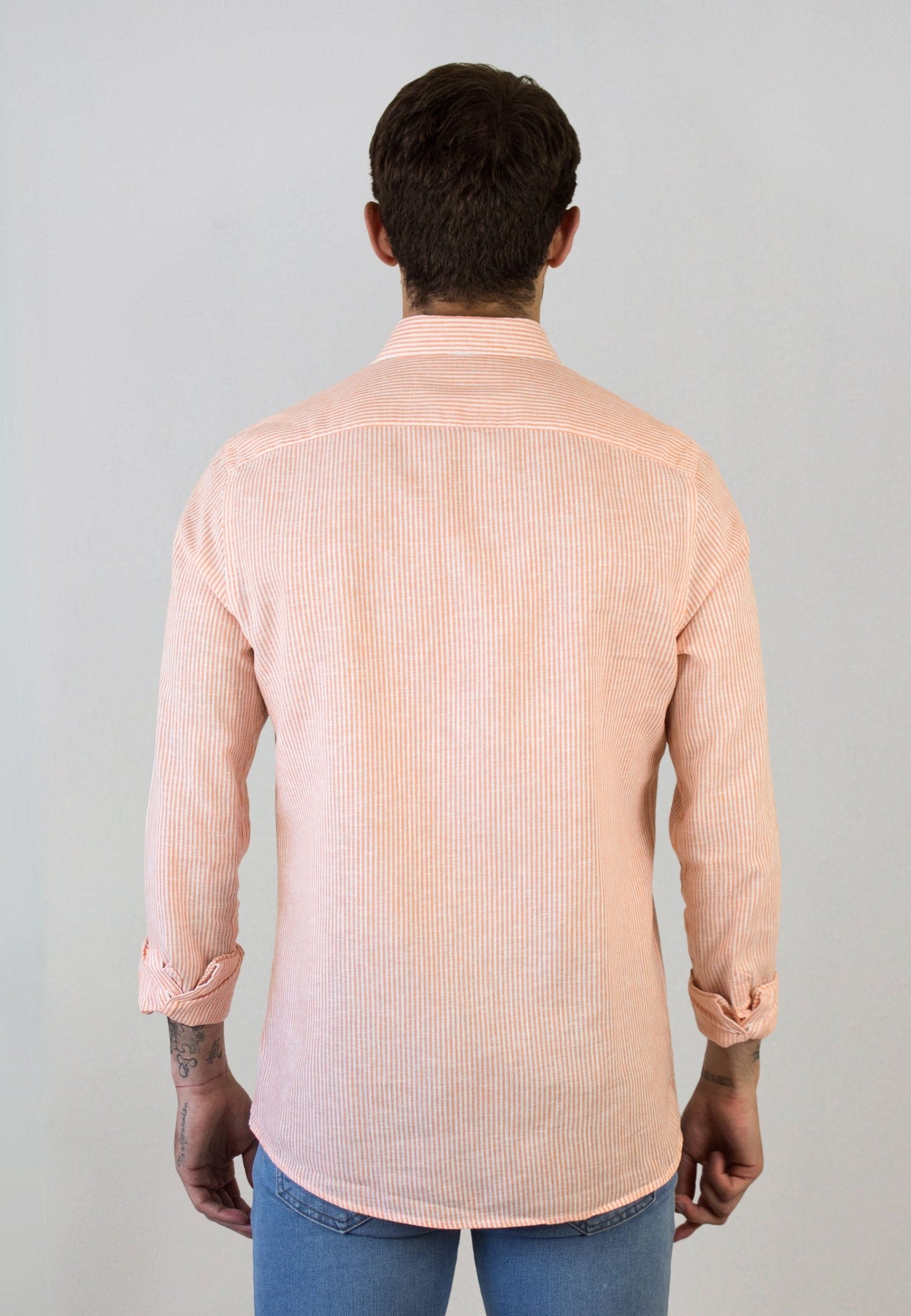 Pink gingham shirt