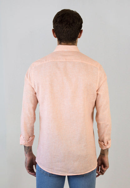 Pink gingham shirt