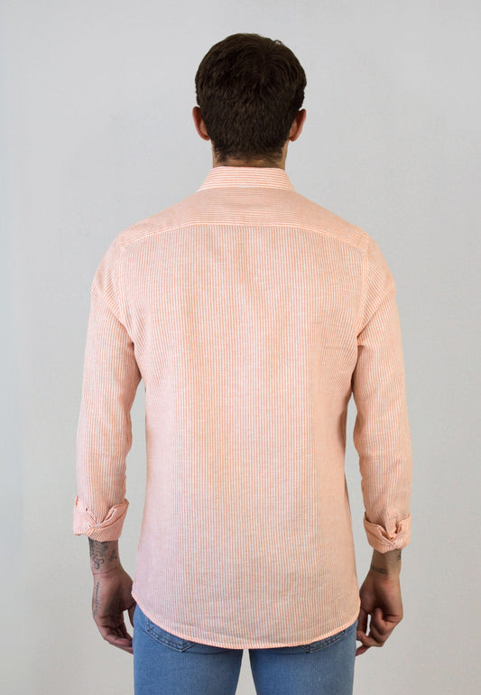 Chemise à carreaux roses