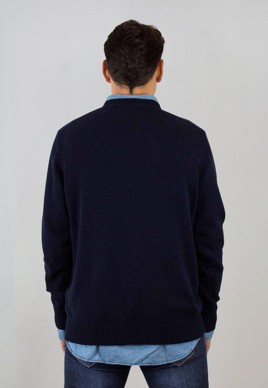 Jersey marino de algodón