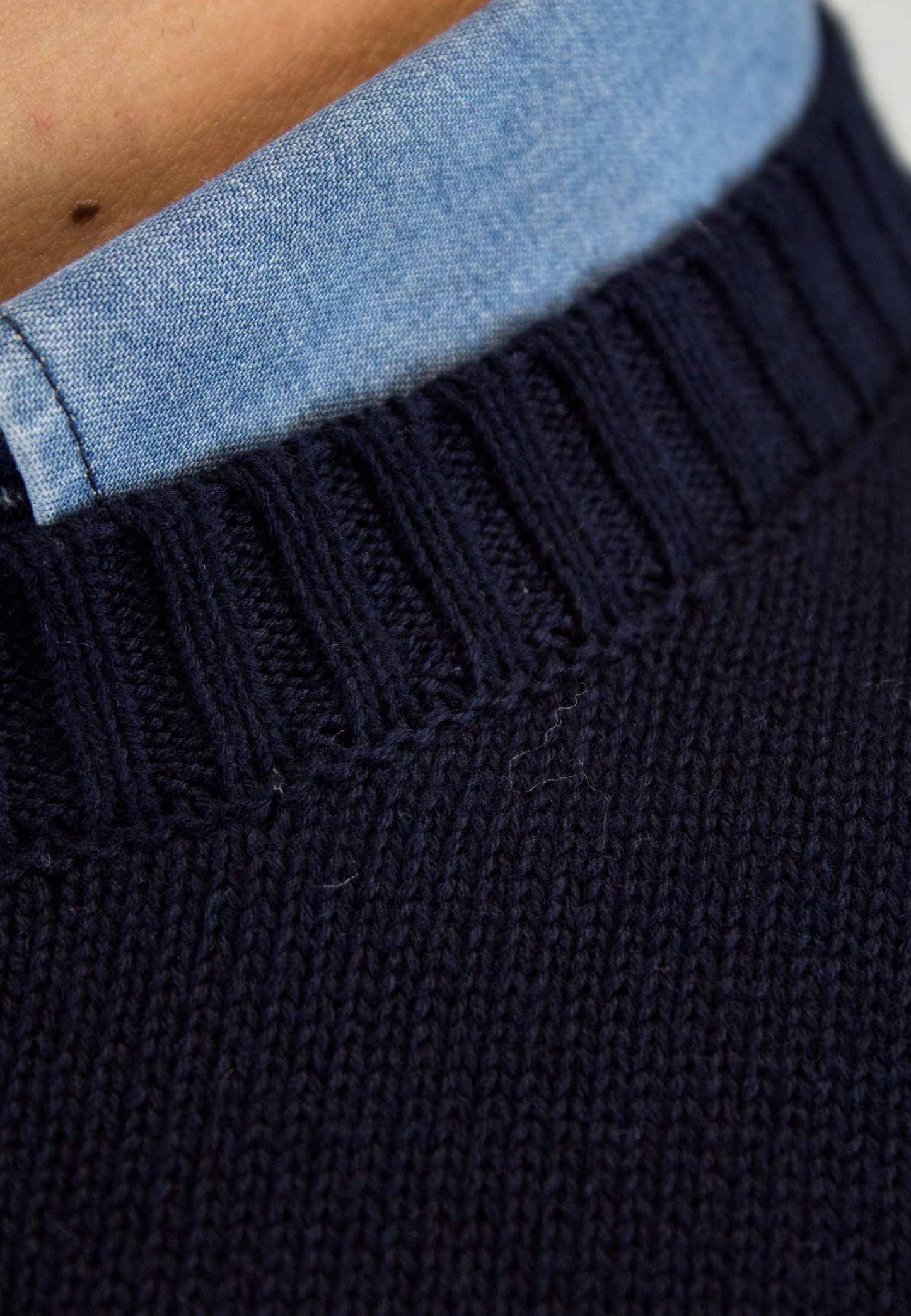 Jersey marino de algodón