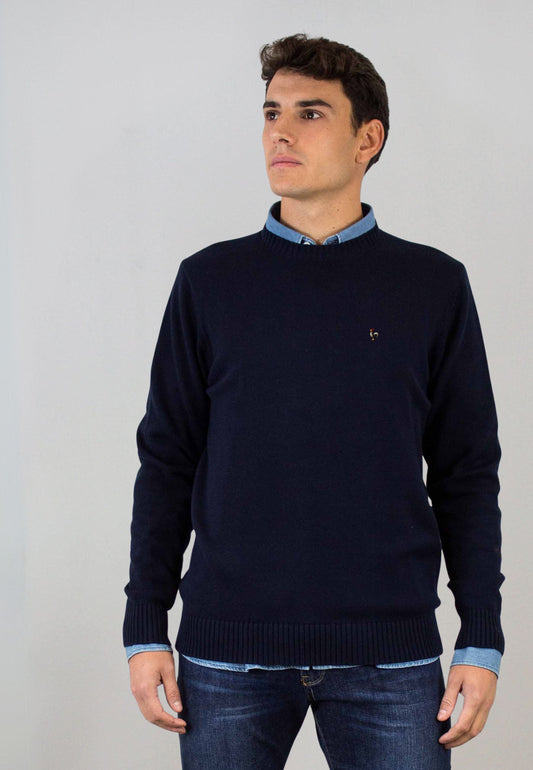 Jersey marino de algodón