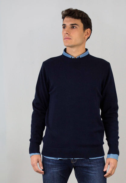 Jersey marino de algodón