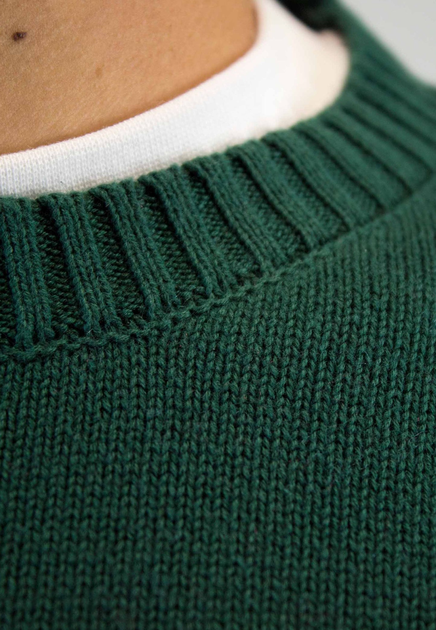 Jersey verde de algodón