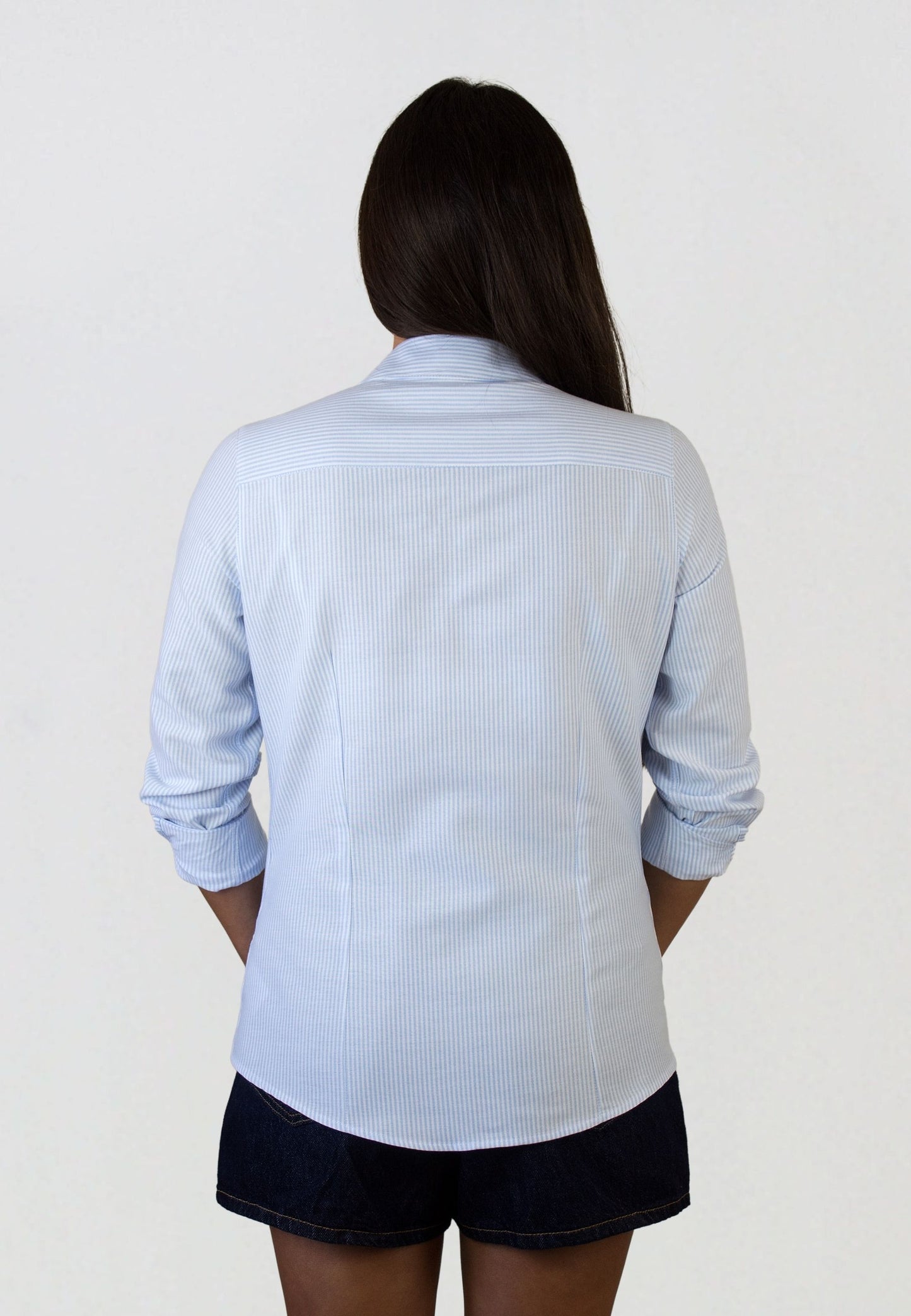 Chemise vichy bleu clair