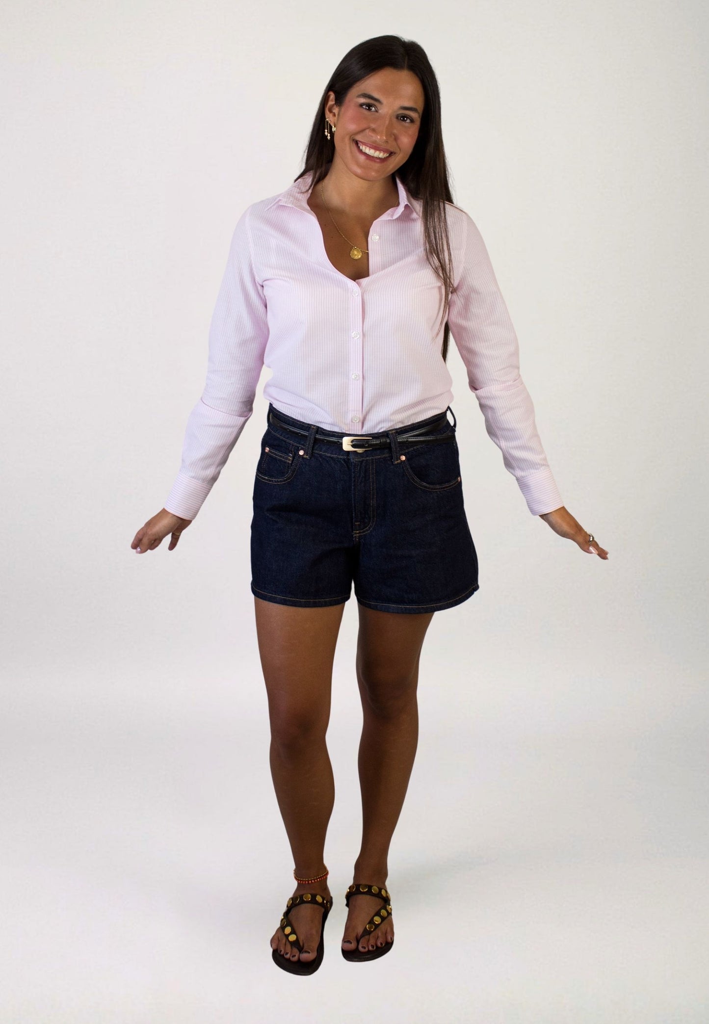 Chemise vichy bleu clair