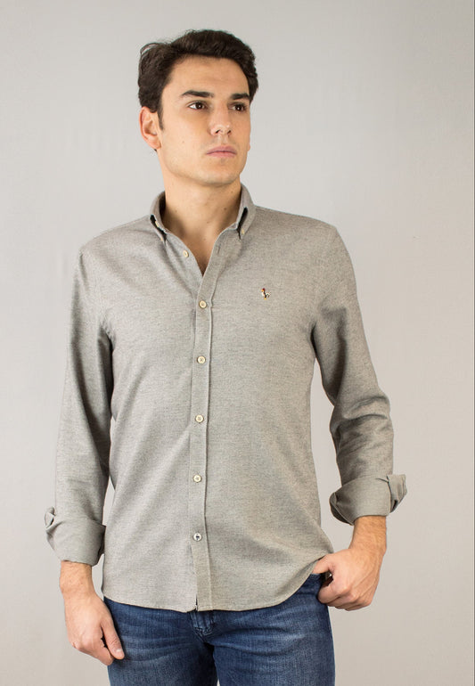 Camisa de viella gris